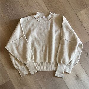 White Birch Grey Crew Neck Sweater